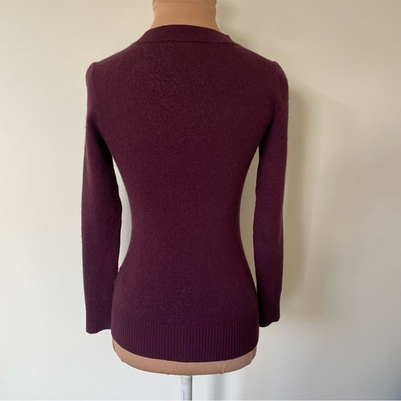Elegant Maroon Crew Neck Sweater - Picture 8 of 12
